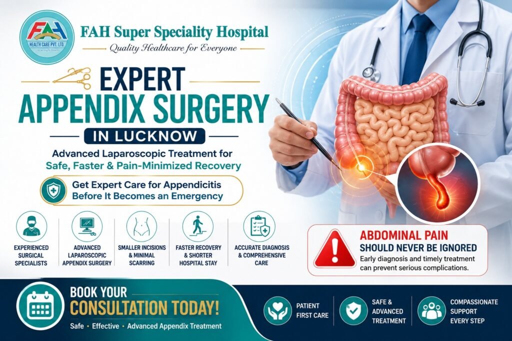 Best Appendix Surgery Doctor in Lucknow